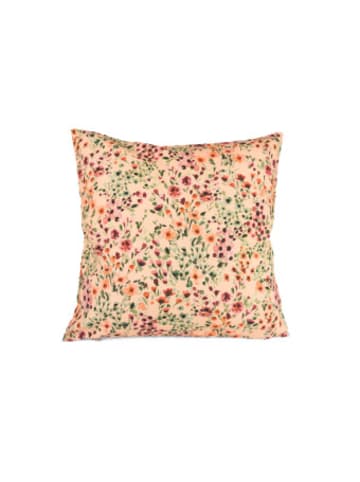 Plückefinken Nonbook - Dekokissen - Aquarellblumen pfirsich