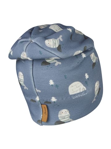 Sterntaler Beanie Robben in mittelblau