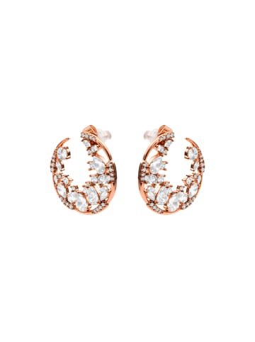 Luxenter Ohrringe mit Brillanz-Zirkonia, in 18 Karat Roségold veredelt – Elhan