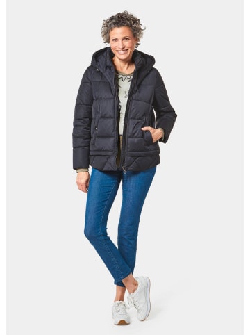 GOLDNER Steppjacke Steppjacke mit Kapuze in marine