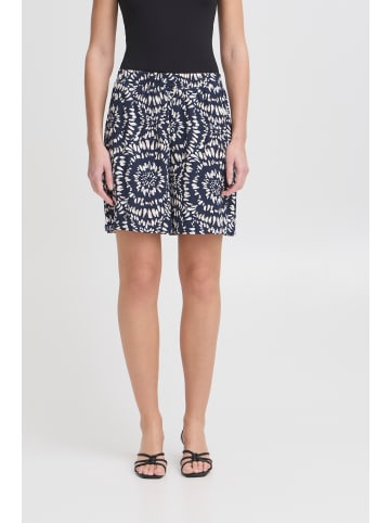 ICHI Shorts IHAYA Loose fit in Total Eclipse Ikat Circle