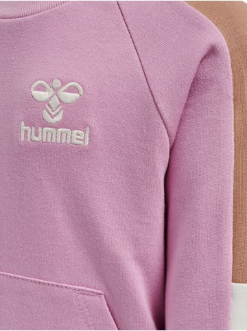 Hummel Druckknopf Sweatshirt Raglanärmel Hmlanju Mädchen in MAUVE MIST