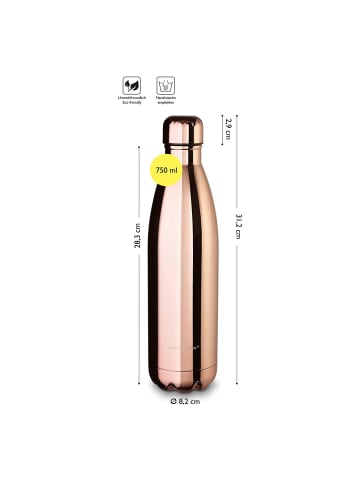 Echtwerk Trinkflasche "Shiny" 750 ml in Kupfer