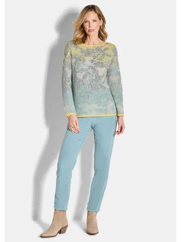 GOLDNER Pullover Langarm Jacquard-Pullover mit Muster in bunt / gemustert