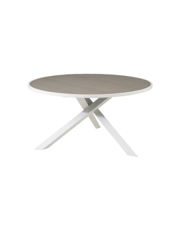 ebuy24 Esstisch Parma Weiß 140 x 140 cm
