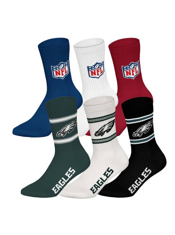 NFL Socken 6er Pack in Philadelphia Eagles/Mix