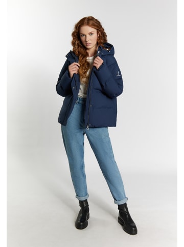 DreiMaster Maritim Winterjacke Mit Wattierung in Marine