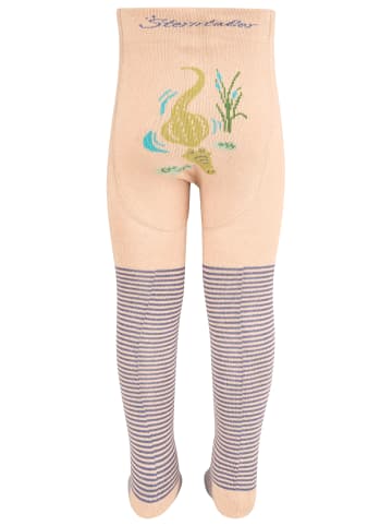 Sterntaler Krabbelstrumpfhose Krokodil in taupe