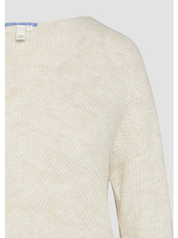 QS Strickpullover langarm in Beige