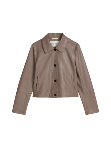 Marc O'Polo Lederjacke fitted in Chalky Brown