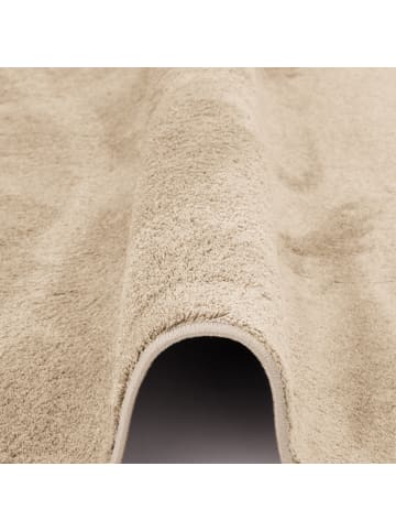 Pergamon Hochflor Langflor Teppich Super Soft Melia Rund in Antraciet