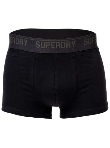 Superdry Boxershort 3er Pack in Schwarz/Grau/Grün