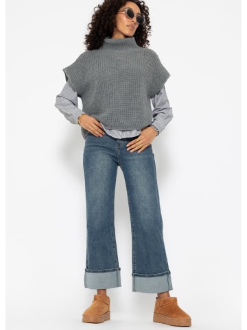 SASSYCLASSY Pullunder mit Turtleneck in Grau