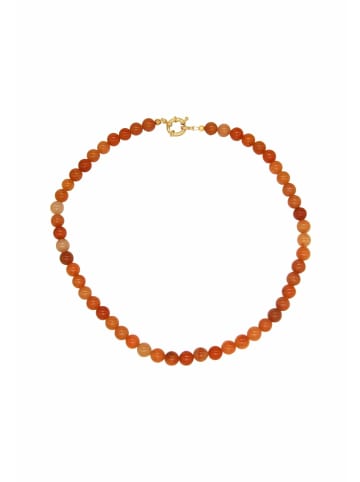Gemshine Kette ohne Anhänger KARNEOL in gold coloured