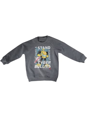 Transformers Kinder Sweatshirt "Take A Stand Against Cyber Bullies Kids Sweatshirt" in Grau