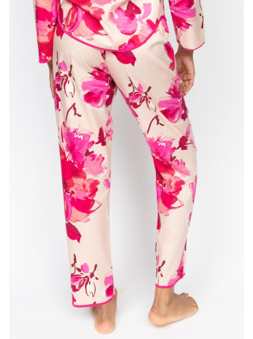 Cyberjammies Aria Womens Floral Print Pyjama Bottoms in Peach