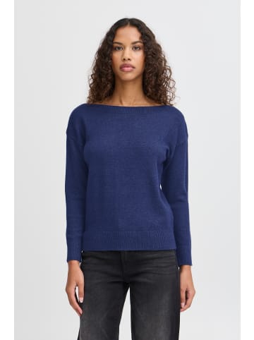 ICHI Langarm IHSELLA Loose fit in Medieval Blue