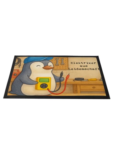 Mr. & Mrs. Panda Schmutzmatte Elektriker Leidenschaft Design mit... in Weiß