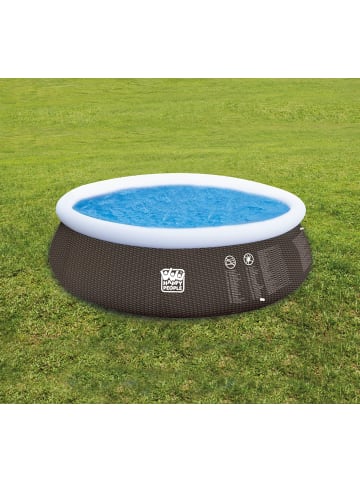 WEHNCKE Quick Up Pool Set ca. 450 x 106 cm in Braun ab 6 Jahre