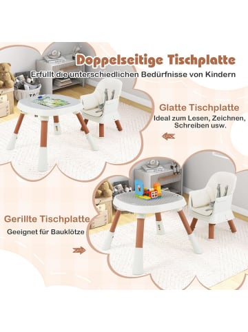 COSTWAY Hochstuhl Baby 16 in 1 in Weiß