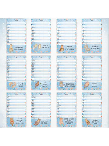 Mr. & Mrs. Panda Kalender mit Sprüchen 2026 Otter Collection ohn... in Weiß