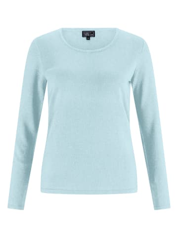 CASH-MERE.CH Seide Rundhals Pullover in Reflexion Hellgrün