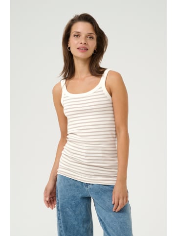 Kaffe T-Shirt kurzarm KAliddy Slim fit in Chalk/Feather Gray Stripe