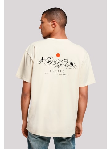 F4NT4STIC Heavy Oversize T-Shirt Oversize Escape Discover The World in sand