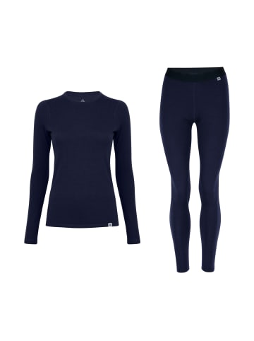 DANISH ENDURANCE Baselayer-Set Merino Baselayer in dark navy