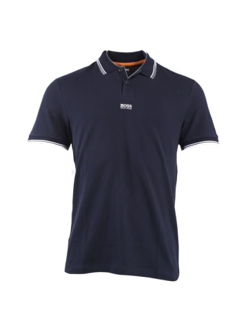 BOSS Slim Fit halbarm Poloshirt in Dunkelblau