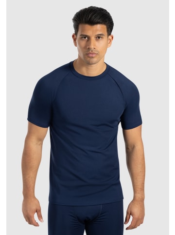 SMILODOX T-Shirt Zeyn in Marineblau