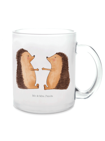 Mr. & Mrs. Panda Kaffeepott Igel Liebe ohne Spruch in Transparent
