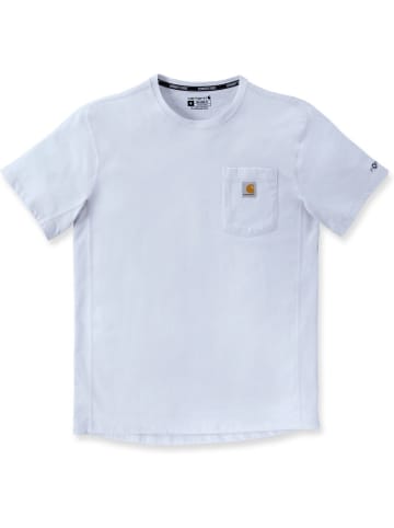 CARHARTT T-Shirt "Force Pocket S/S 106652" in Weiß