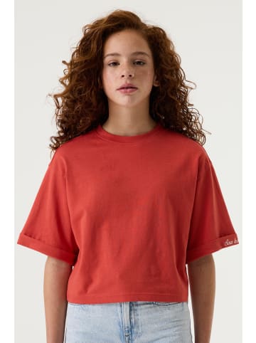 Garcia Kurzarm-T-Shirt Cropped Oversize in baked apple