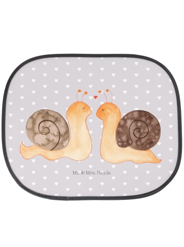Mr. & Mrs. Panda Sonnenblende Auto Schnecken Liebe ohne Spruch in Grau Pastell