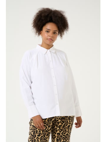 KAFFE curve Langarm - Hemd KChaila Loose fit in Optical White
