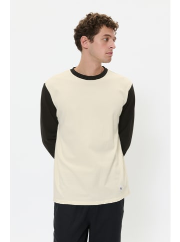 Matinique Langarm-Shirt MAhudson Relaxed fit in Black and Off White