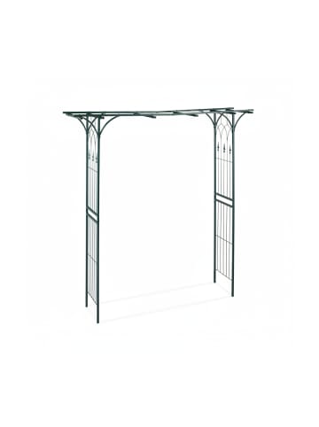 relaxdays Rosenbogen in Dunkelgrün - (B)202 x (H)205 x (T)52 cm