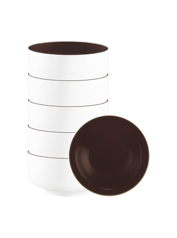 Seltmann Weiden 6er Set Schüsseln Sento Home Pure Colors in ø 20,3 cm in Chocolate Brown