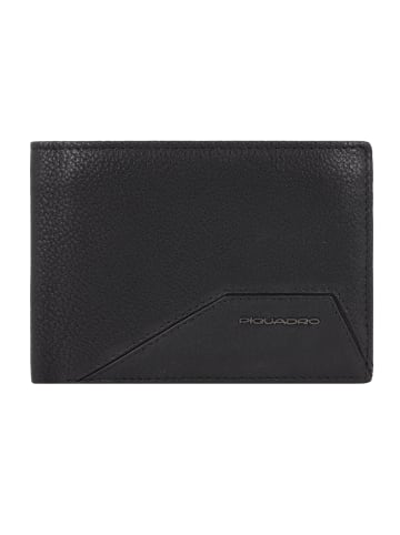 Piquadro Rhino Geldbörse RFID Schutz Leder 12.5 cm in black