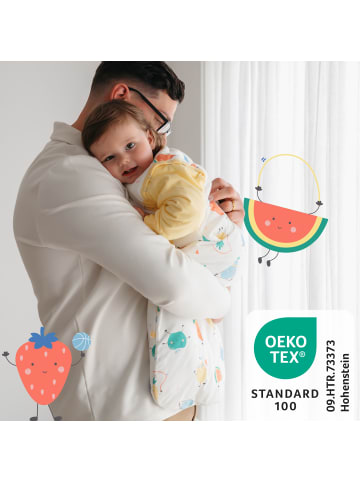Schlummersack Babyschlafsack, 1.0 TOG in Weiß-Gelb
