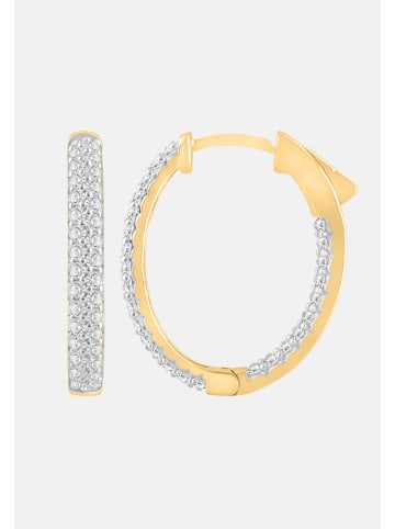 Ethische Diamanten Ohrringe aus 375 Gelbgold mit Lab Grown Diamant