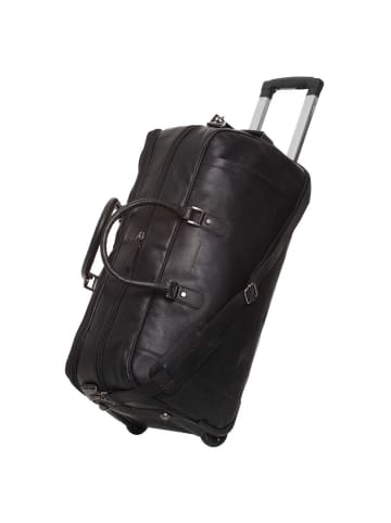 The Chesterfield Brand Jayven - Rollenreisetasche Leder 60 cm (black) in schwarz