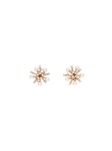 gaya Women Earrings in Gold White