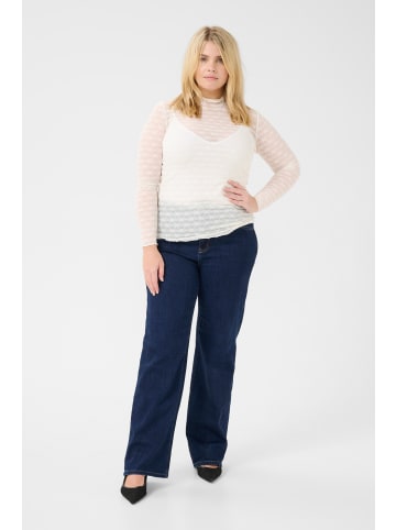 KAFFE curve Langarm-Shirt KCbella Tight fit in Chalk CC.