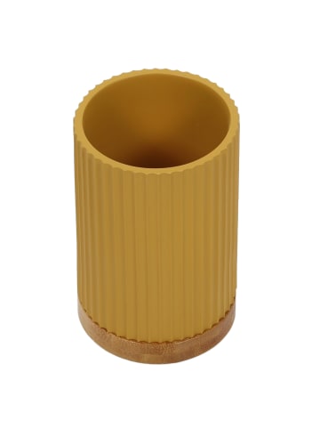 5five Simply Smart Zahnputzbecher MODERN in Gelb, 7 cm