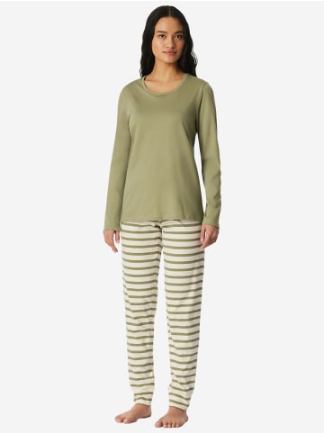 Schiesser Schlafanzug Casual Essentials in linde