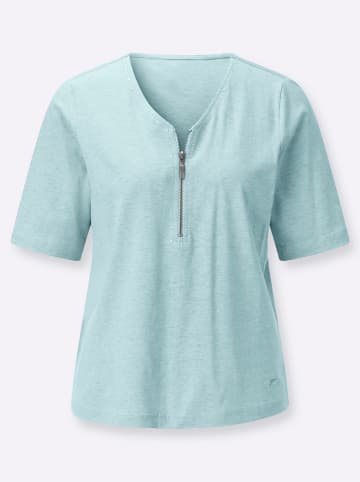 WITT WEIDEN V-Shirt in mint-meliert