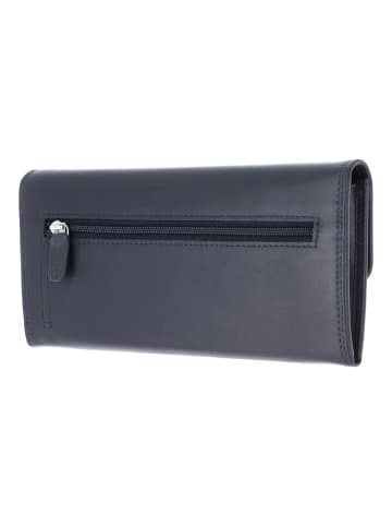 Golden Head Polo Geldbörse RFID Schutz Leder 19.5 cm marineblau