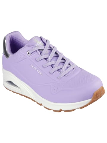 Skechers Sneaker "UNO SHIMMER AWAY" in Lila / Rosa Gold